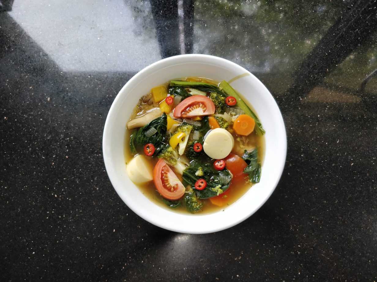 Sup Sayur Campur Sihat Untuk Mengurangkan Berat Badan